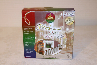 Rope Lighting Candy Stripe Red Green White & Enchanted Forest Multi 18' 2 Sets