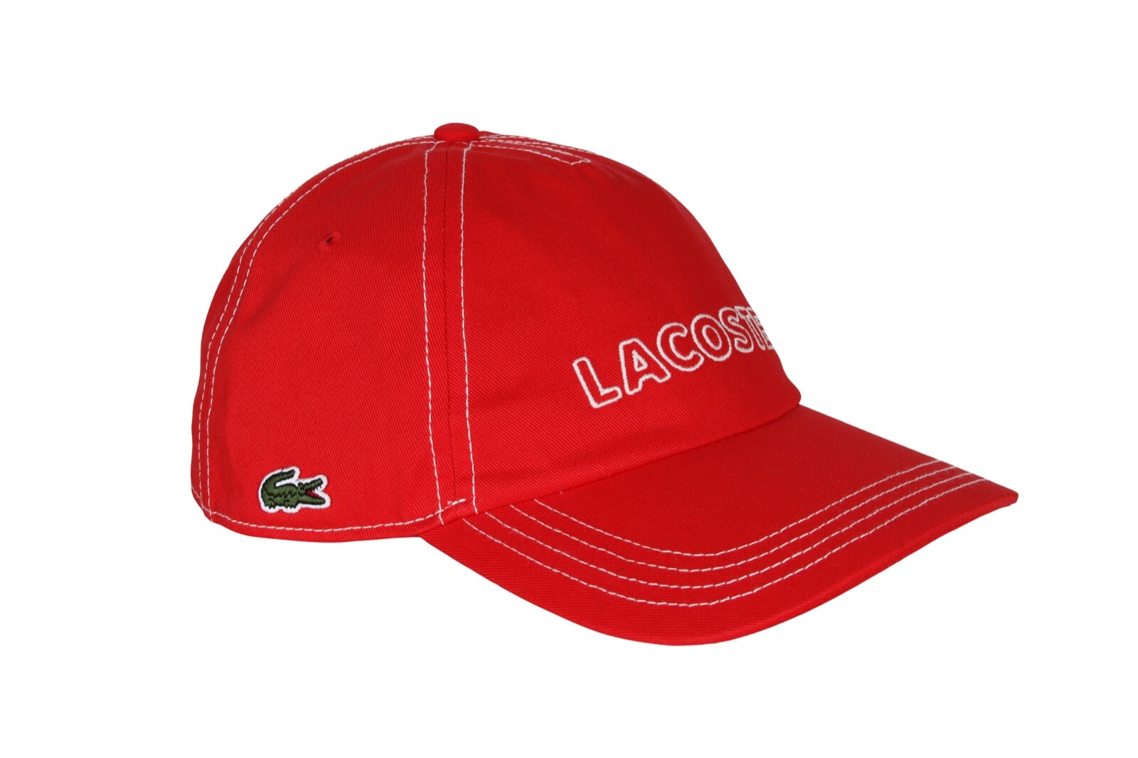 

Красная мужская хлопковая кепка Lacoste Heritage RK2243-51 WTU, Красный