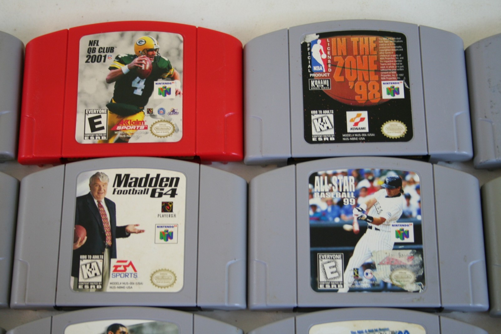 Nintendo 64 N64 Video Game Lot Of 21 Games Madden Hockey NASCAR NBA Jam Fifa