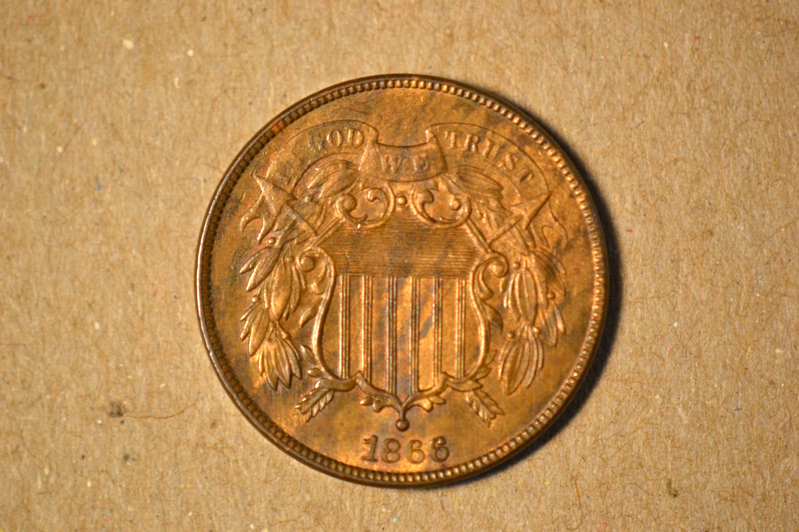 その他 Lovely 1866 Two Cent Piece- Lovely Choice BU- Red and Brown | eBay