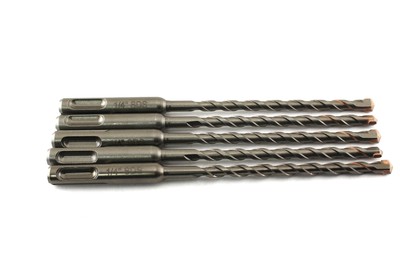 TEMO 5pc SDS-plus Rotary Hammer Drill Bit Set  1/4''x4''x6''