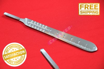 SCALPEL HANDLE #4 WITH SCALE GERMAN HIGH GRADE SURGICAL VETERINARY INSTRUMENTS