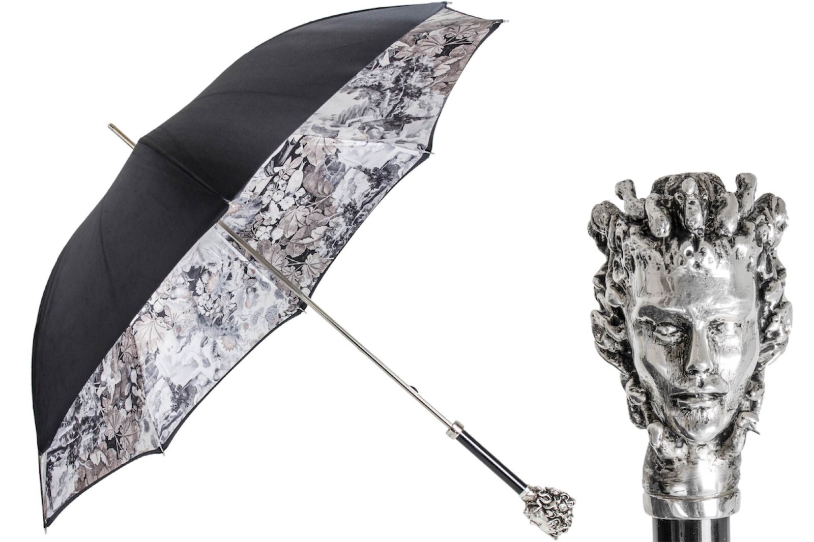 ★Pasotti★名品 イタリア傘★Black and White Dot Umbrella 354or-55874-164-D1V.jpg