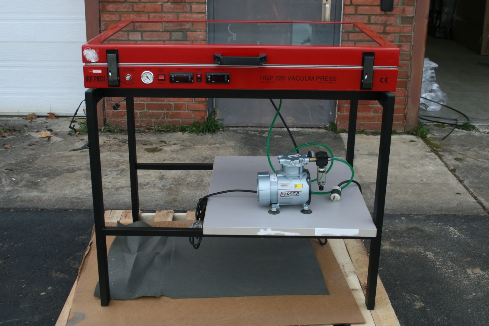 NEW DRYTAC HGP 220 Vacuum Press Hot Press Heated Glass-Top