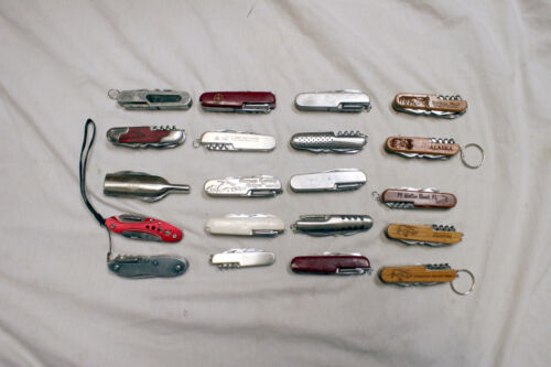 LOT of 20 TSA Confiscated Large MIXED Pocket KNIVES Lot 538