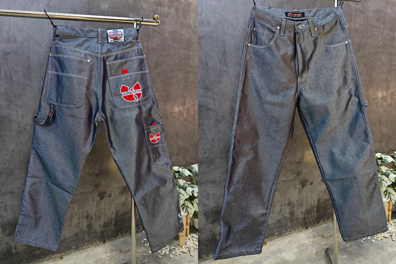 Vintage 90s WU-TANG CLAN Hip Hop Jeans GLANZ & SHINY! Skater Vintage 90s WU-TANG CLAN Hip Hop Jeans GLANZ & SHINY! Skater
