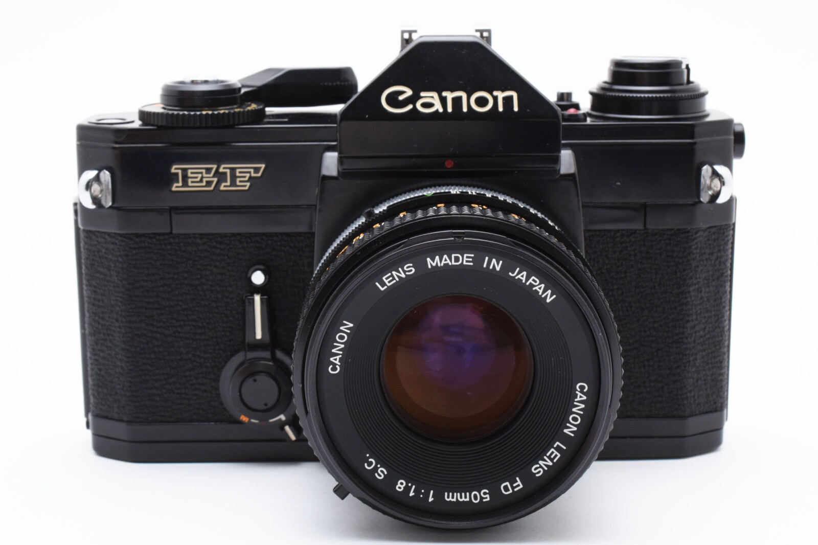 Canon EF フィルムカメラ 35mm FD 50mm F1.8 Canon EF 35mm Film Camera with 50mm f1.8 Lens, Strap & Cap