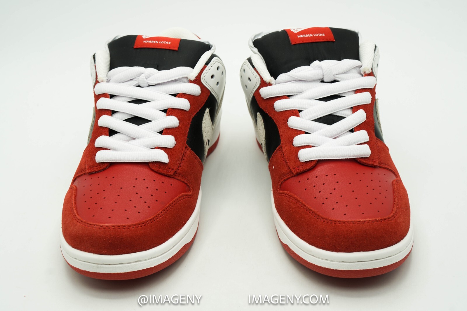 Pre-owned Warren Lotas Dunk Jason Vorhee Shoe Size 8.5 Severed Head Red Alpine White In Multicolor