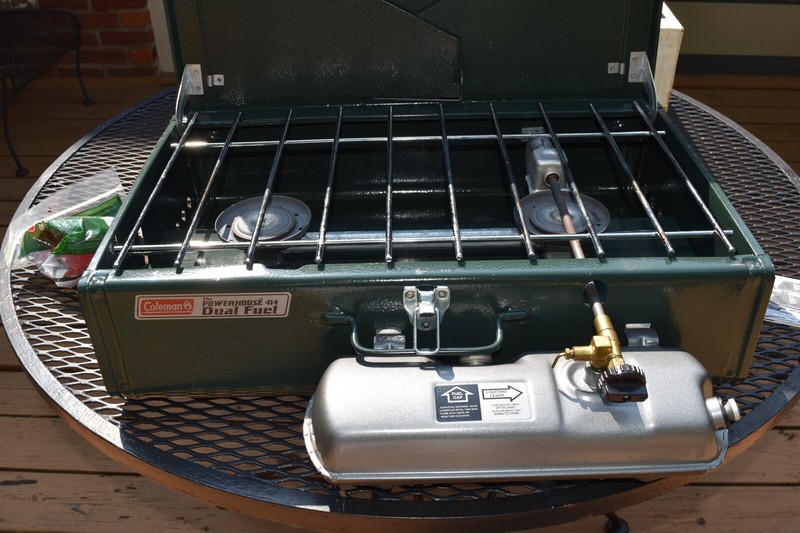Vintage 1997 Coleman 414-700 2 Burner Powerhouse Dual Fuel Stove