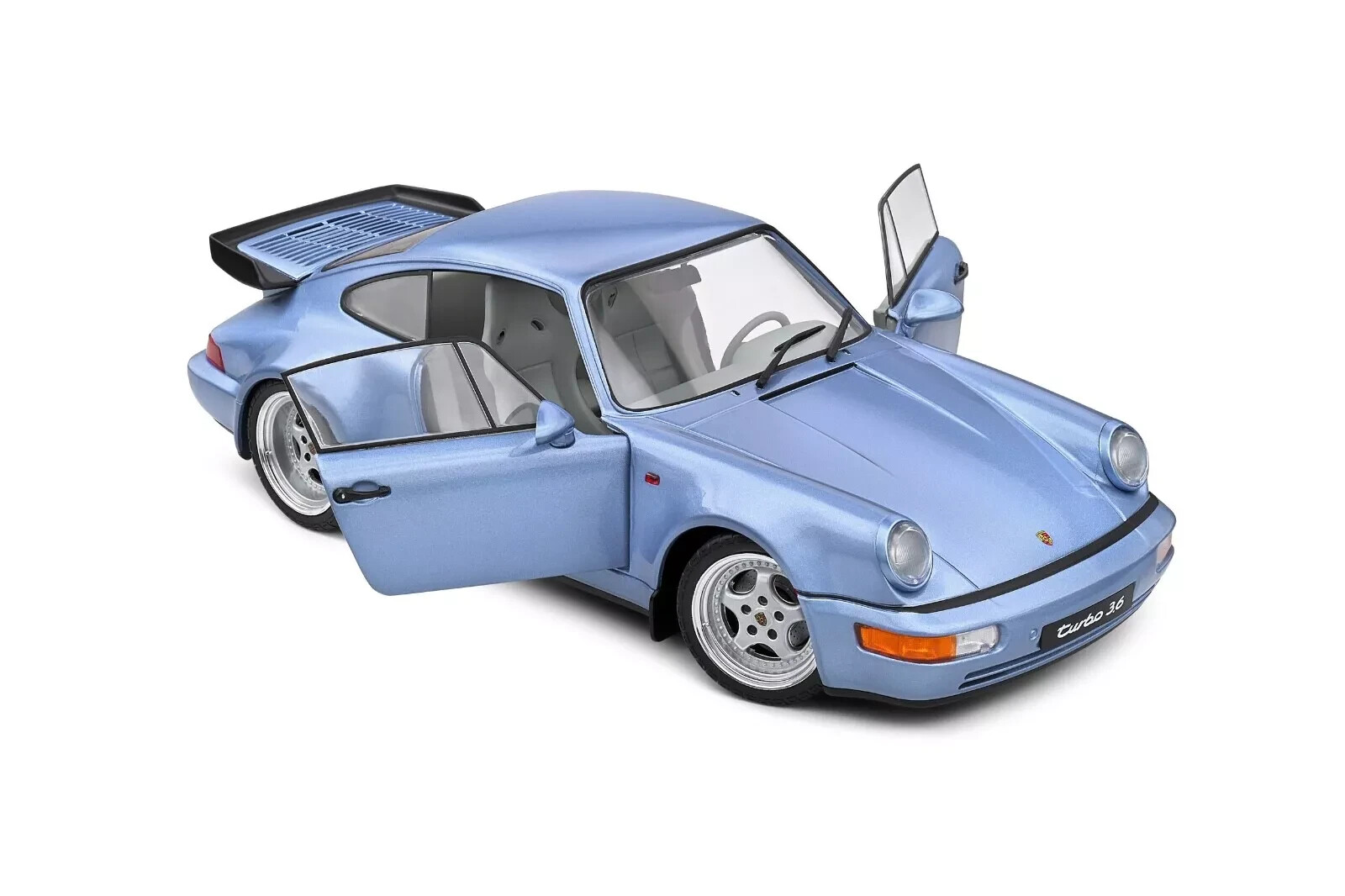 1/18 Porsche 911 (964) Turbo Horizon Blue 1990 Diecast Model