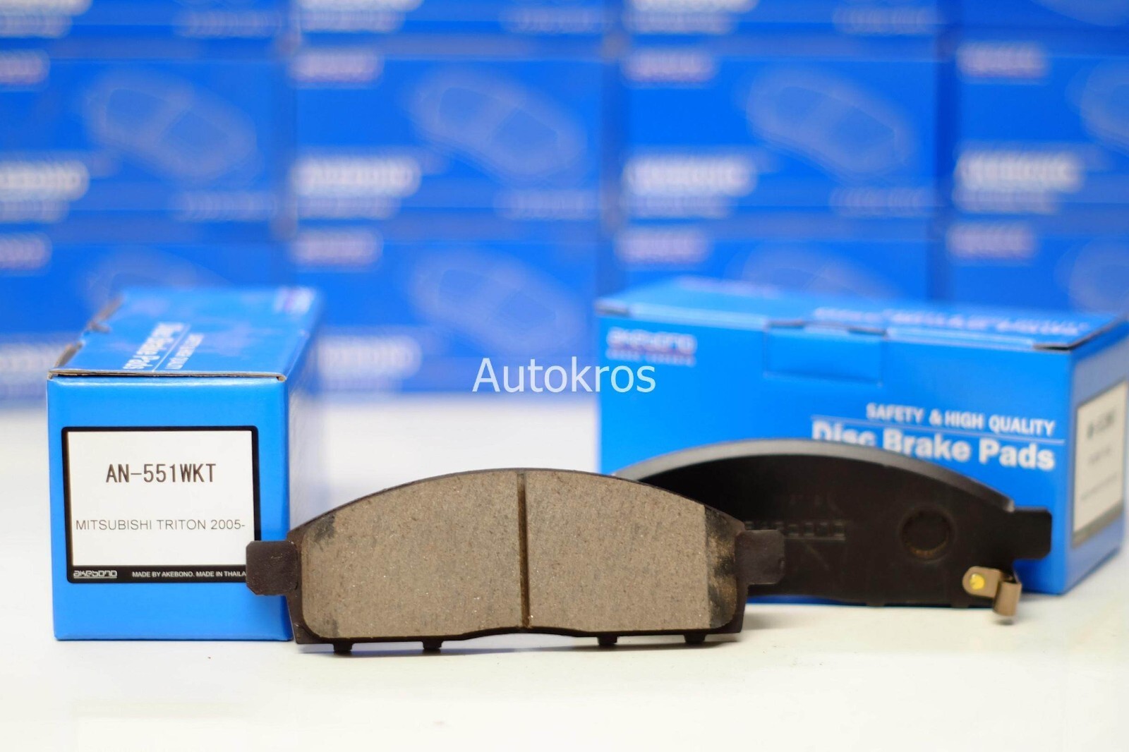 4pcs Genuine Akebono Thailand Front Brake Pads for 4pcs Genuine Akebono Thailand Front Brake Pads for