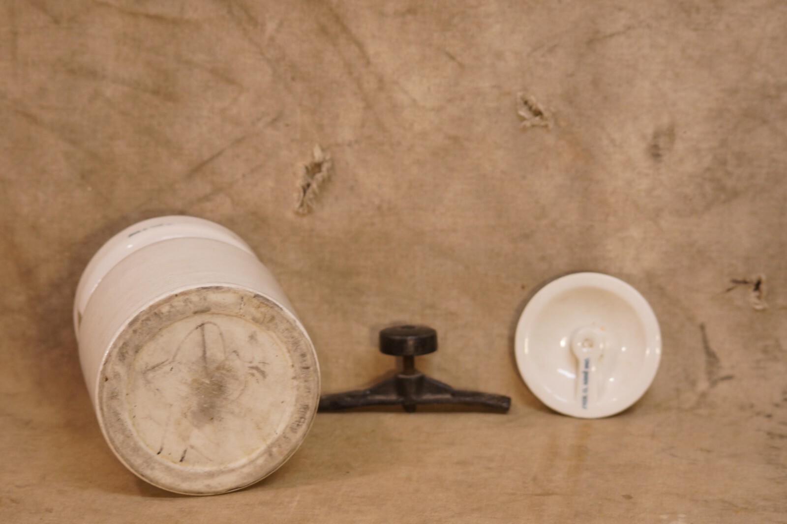 Antique Ceramic Paul O. Abbe Inc Locking Jar