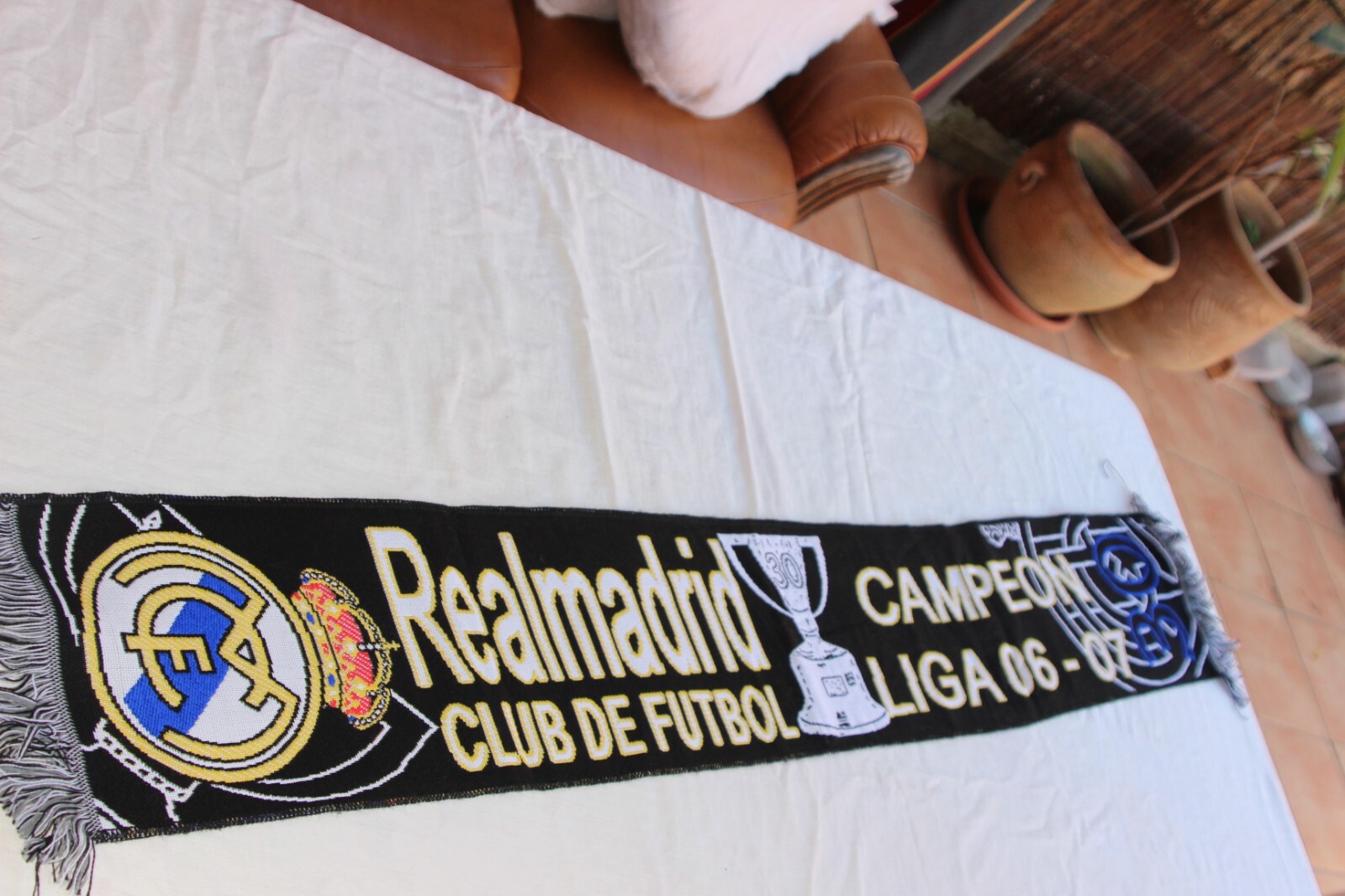 Scarf Of Real Madrid C.F As Champion Of The League No. 30 Scarf Of Real Madrid C.F As Champion Of The League No. 30