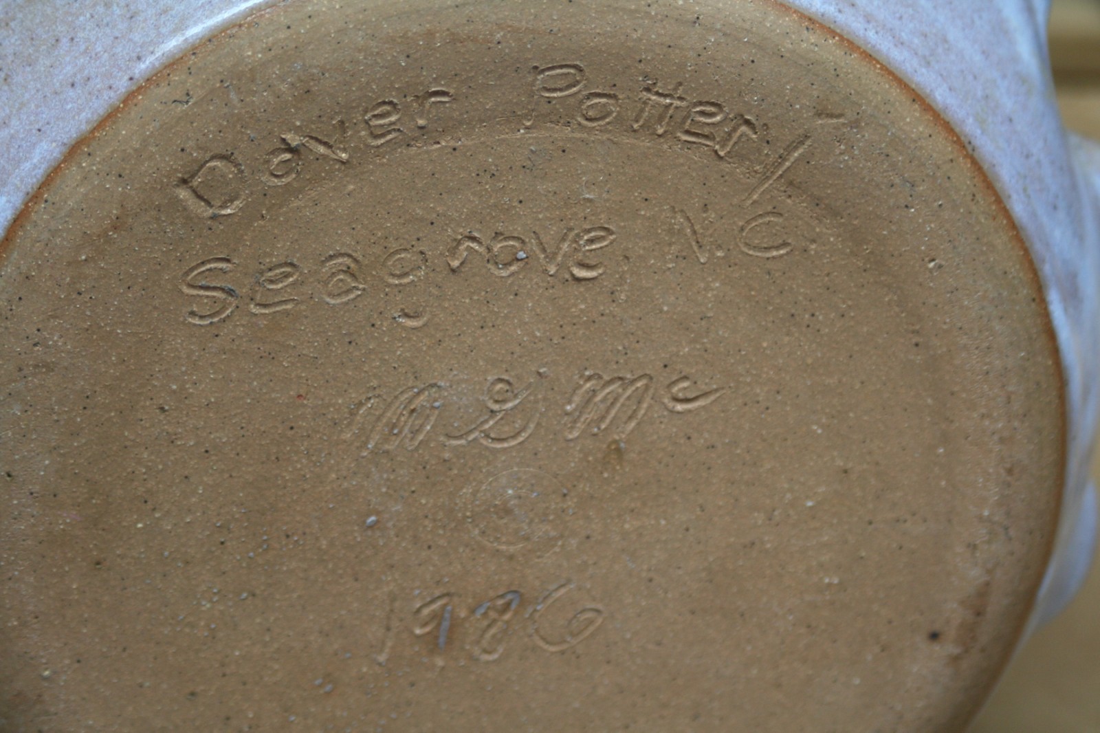 1986 Dover Pottery Seagrove NC 10