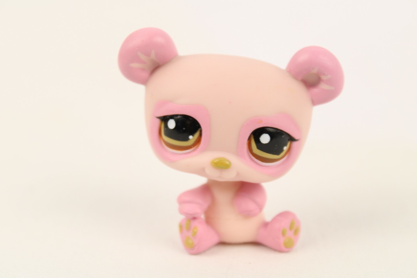LPS Littlest Pet Shop #899 Pink Panda Bear Brown Eyes