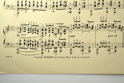 Bells of Moscow Prelude Op. 3 No.2 Simplified Rachmaninoff  1922 sheet music