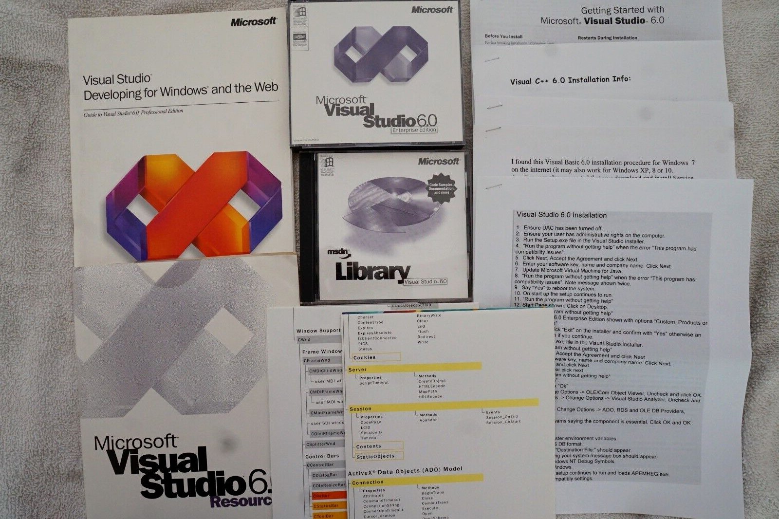 Microsoft Visual Studio 6.0 6 Enterprise FOXPRO C++ BASIC