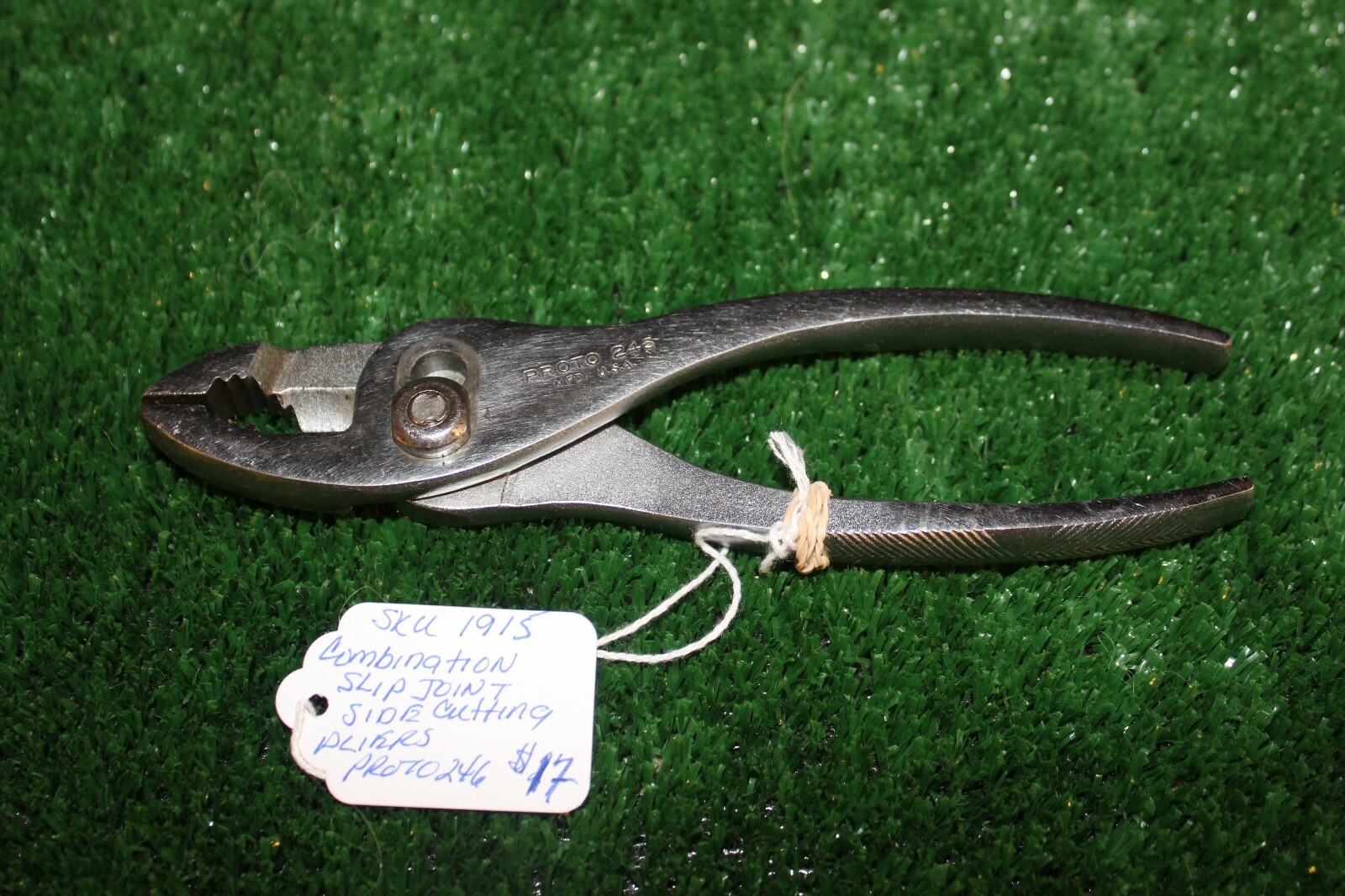 PLIERS, COMBINATION, SLIP JOINT &SIDE CUTTING, PROTO 246
