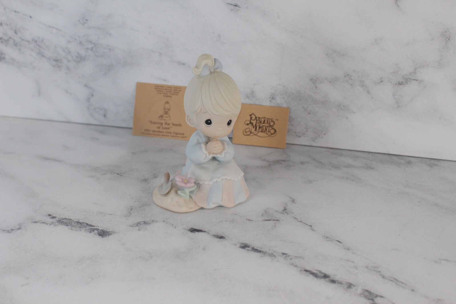 1992 Precious Moments Figurine Sowing The Seeds Of Love