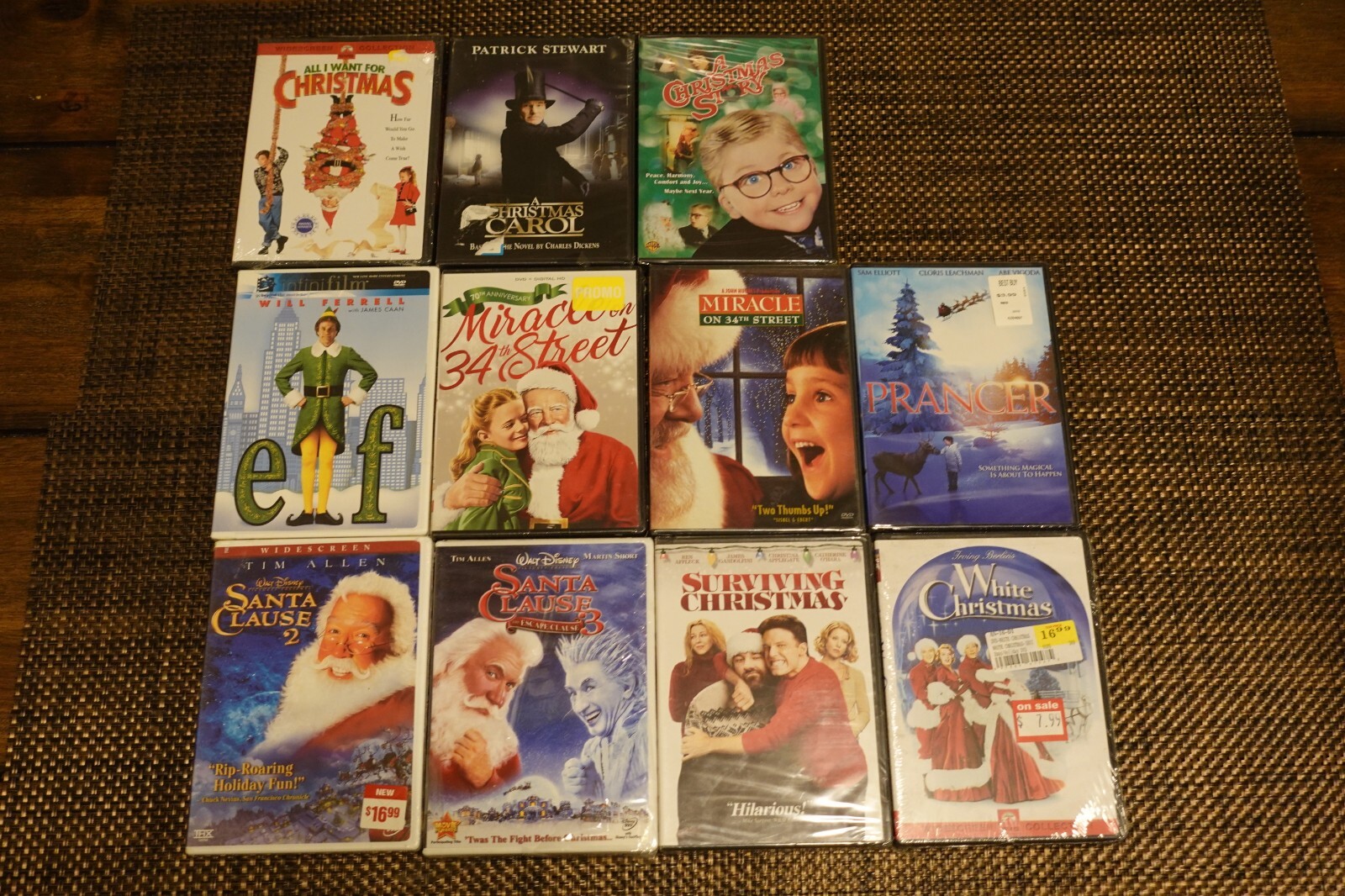 Lot 11 Brand New Christmas DVD Miracle On 34th Street, Elf, Prancer, Santa Claus Lot 11 Brand New Christmas DVD Miracle On 34th Street, Elf, Prancer, Santa Claus