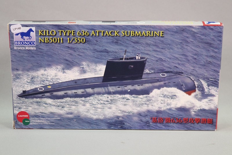 Lp146 Bronco Nb-5011 Maquette 1/350 Sous Marin Kilo Type 636 Attack Submarine
