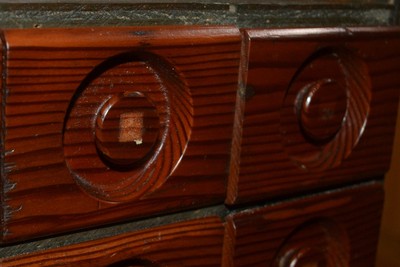 Vtg Wood Antique Spice Apothecary Cabinet Chest Folk Art General Store