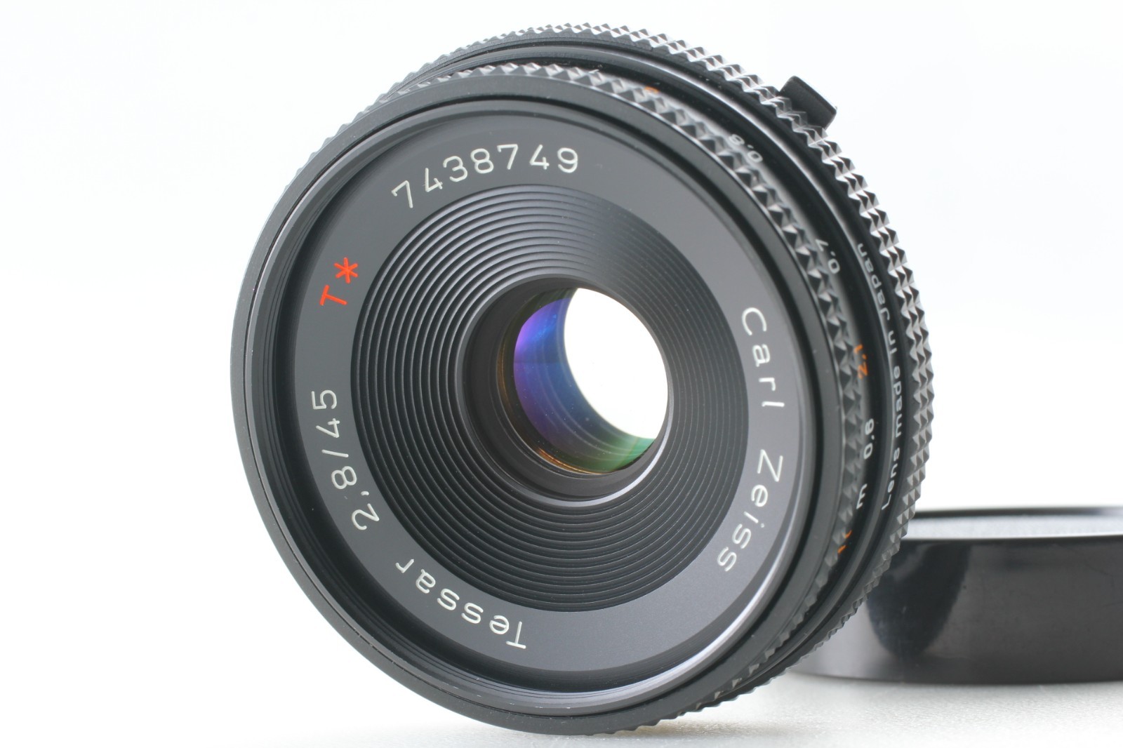 キコエル　CONTAX Carl Zeiss Tessar 45mm Mint ] Contax Carl Zeiss Tessar T* 45mm F2.8 MMJ Pancake CY