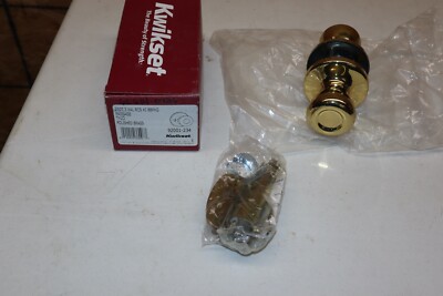 Kwikset 92001-234 Passage Tylo Polished Brass Door Knob FREE SHIPPING