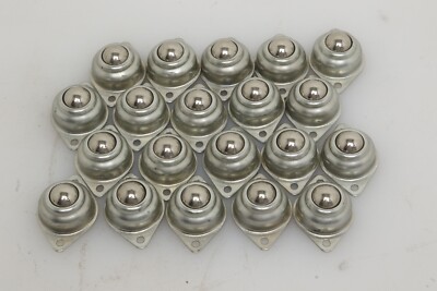 20 Pcs Roller Ball Transfer Bearing, 1/2'' Inch Carbon Steel Ball Casters, Mount
