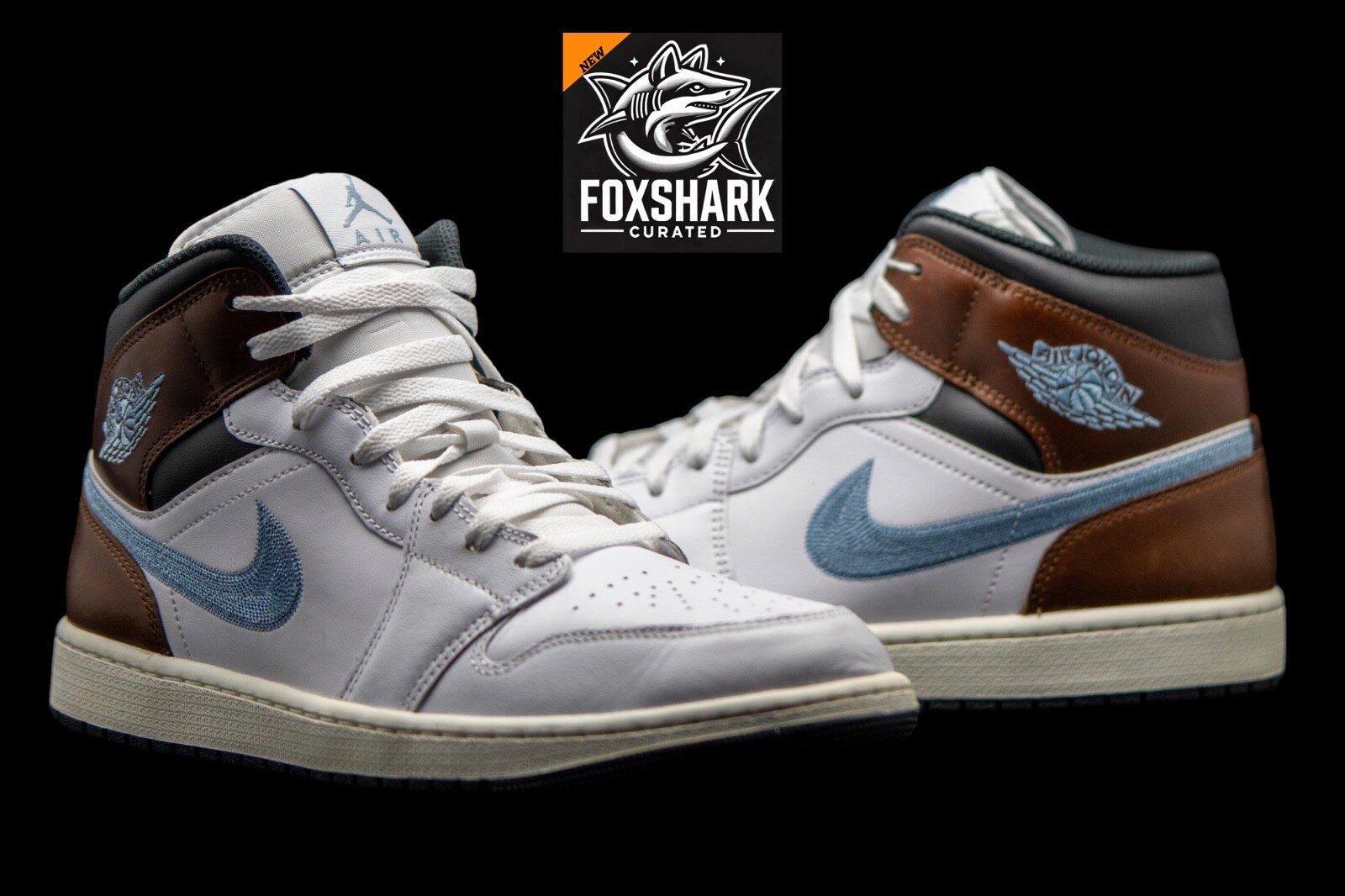 Size 12M 2024 Nike Air Jordan 1 Mid SE White Blue Grey
