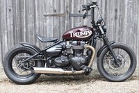 Triumph Bonneville Bobber 1200 (Custom Parts, £££s Spent) 2017 17 Reg * VIDEO*