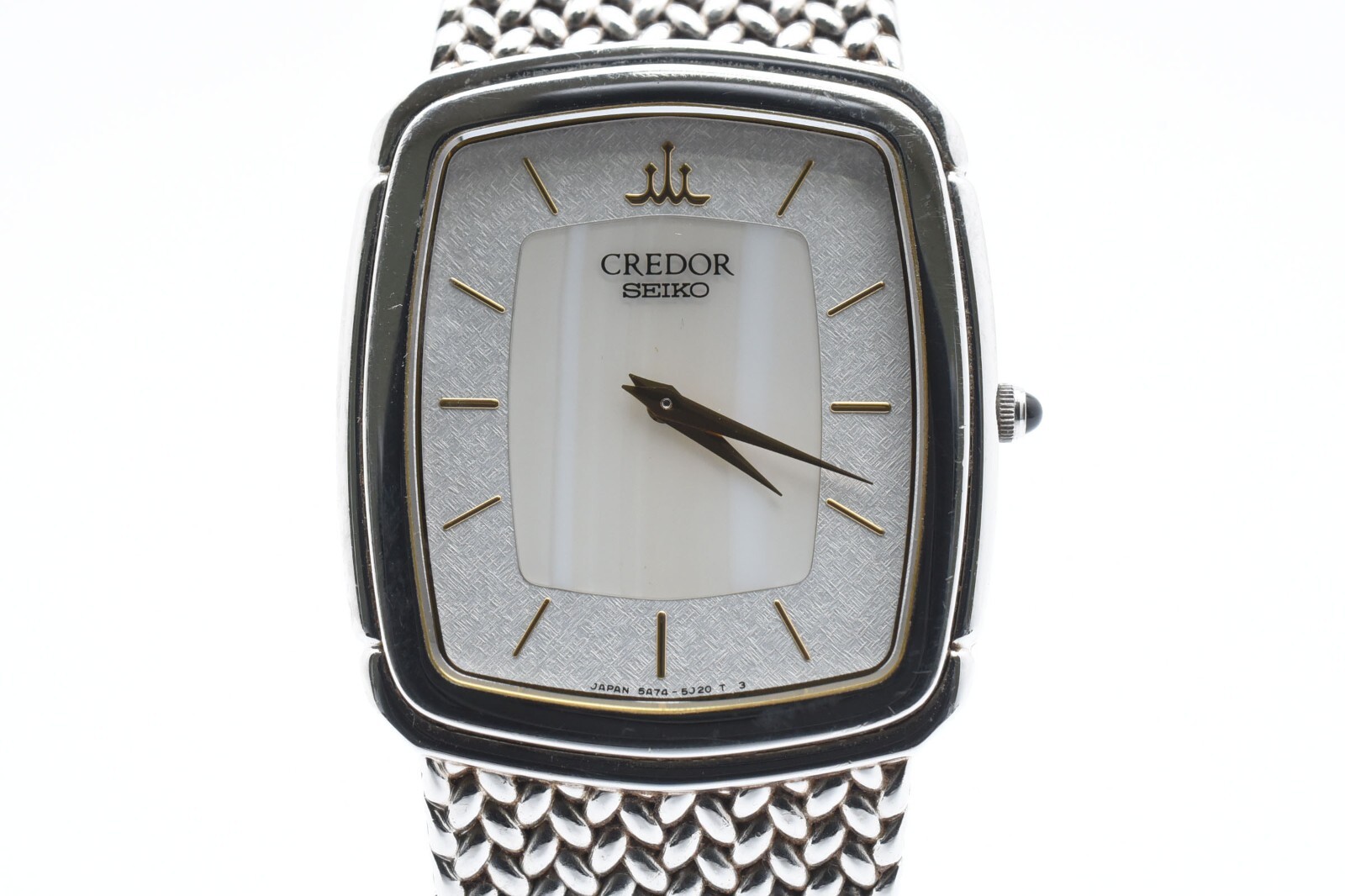 NEAR MINT】 SEIKO 5A74-3D20 CREDOR Silver Dial Quartz Men's NEAR MINT】 SEIKO 5A74-3D20 CREDOR Silver Dial Quartz Men's