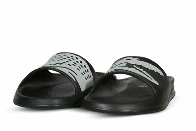

Мужские синтетические шлепанцы Lacoste Croco 2.0 0721 2 черного/белого цвета 7-41CMA0010312, Черный