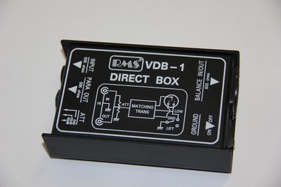 rms vdb-1 direct box high impedance trs to low impedance xlb