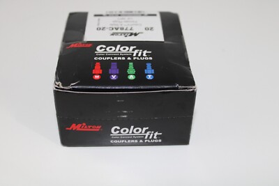 Milton  COLORFIT  Plugs (A-Style, Green) - 1/4'' NPT Female (Box of 20)