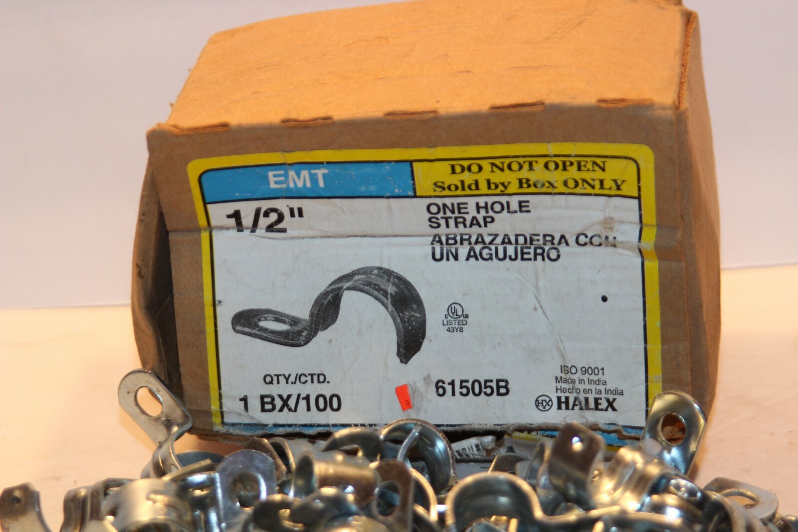 1/2-Inch 1-Hole Electrical Metallic Tubing Strap 100-Pack