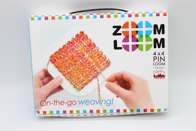 ZOOM LOOM  4''X4'' Pin Loom from Schacht On the Go Weaving 100% Complete