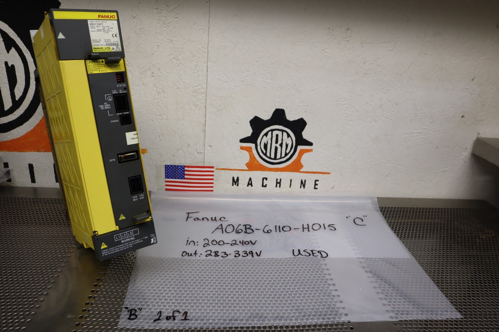 FANUC A06B-6110-H015 C Power Supply Module 200-240V 50/60Hz FANUC A06B-6110-H015 C Power Supply Module 200-240V 50/60Hz