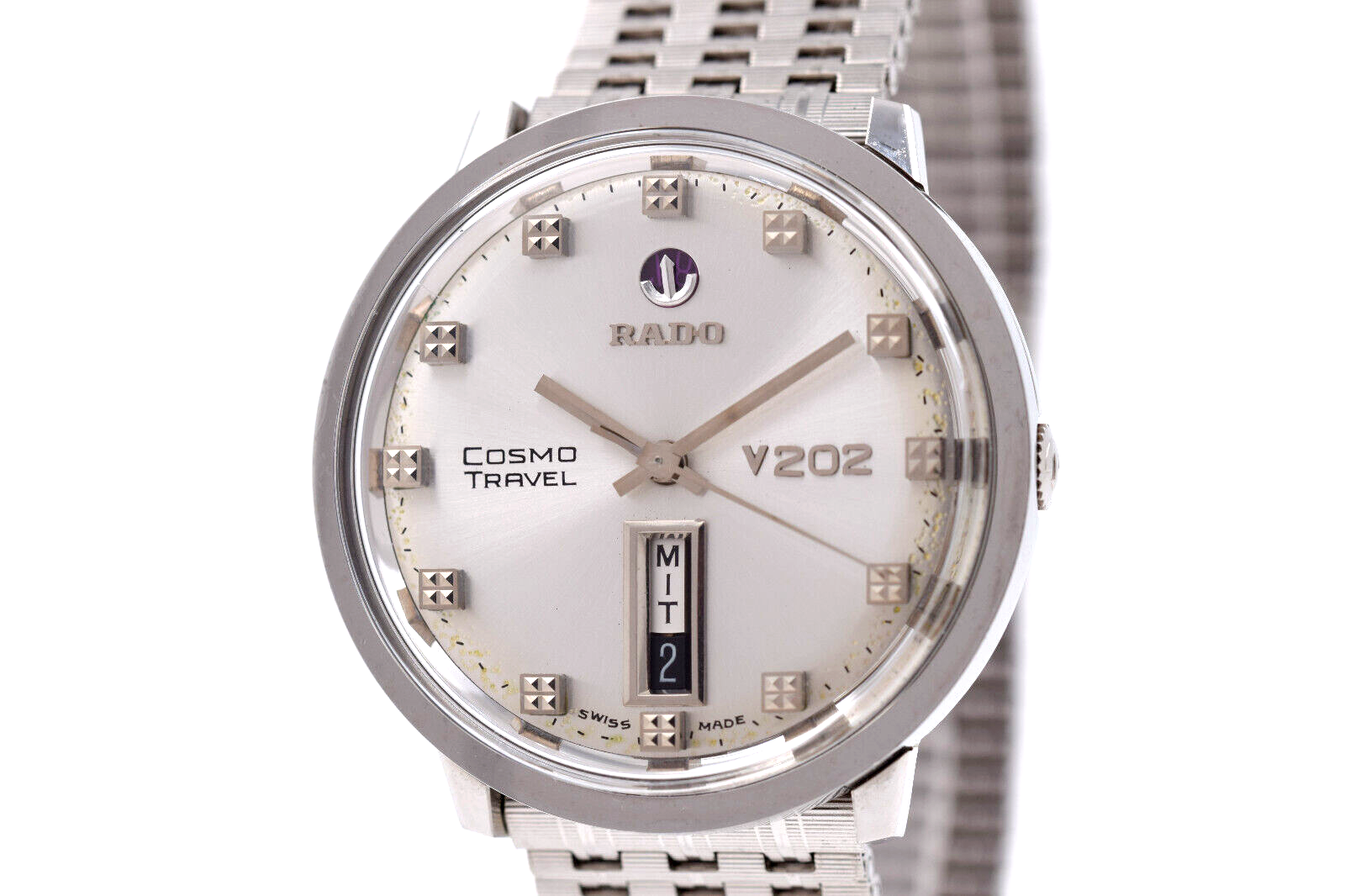 RADO Cosmo Travel V202 Vintage Day-Date Automatic Watch RADO Cosmo Travel V202 Vintage Day-Date Automatic Watch
