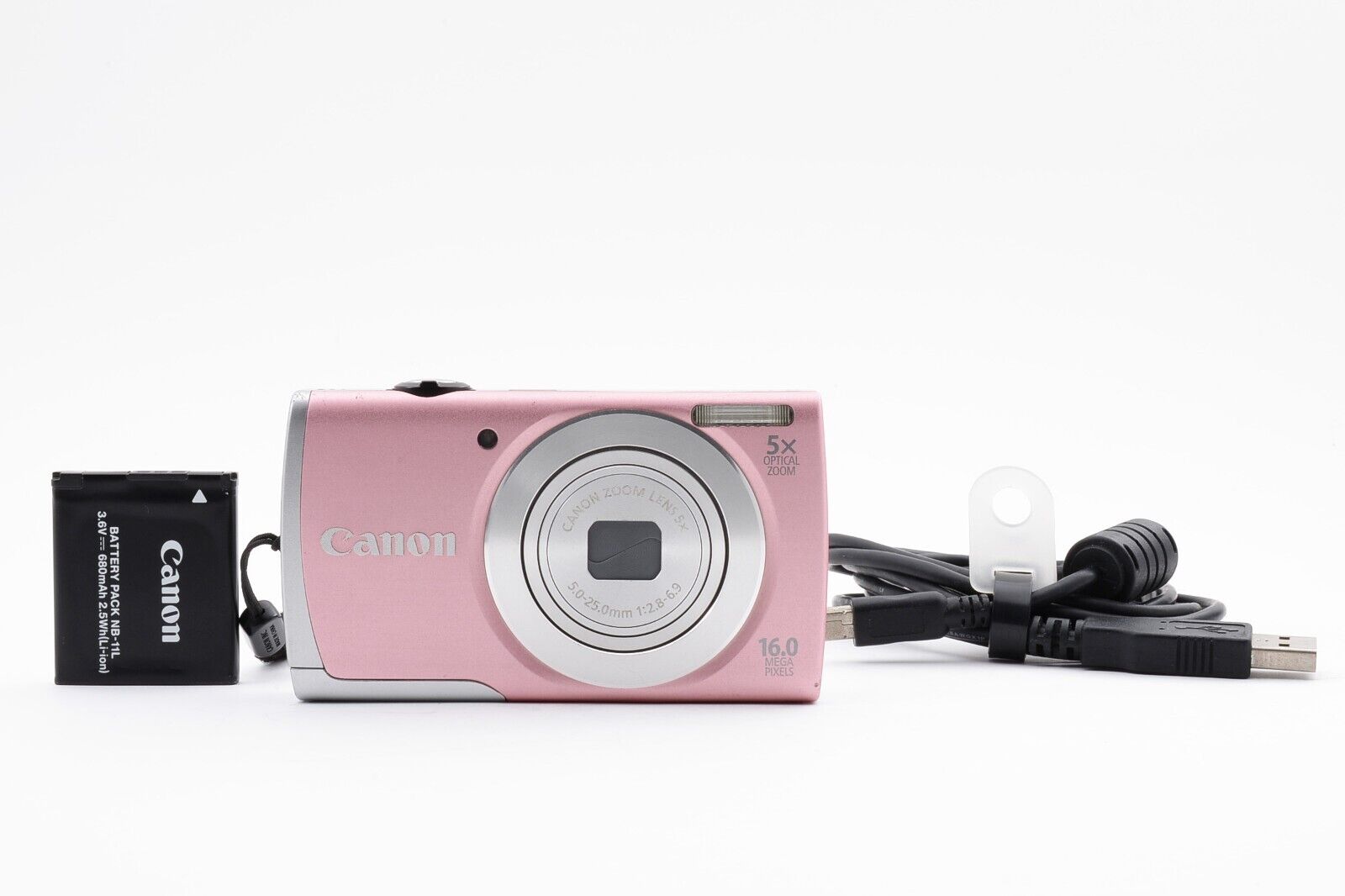 Canon PowerShot A2600 Pink Digital Camera 16.0MP 5x Zoom Canon PowerShot A2600 Pink Digital Camera 16.0MP 5x Zoom