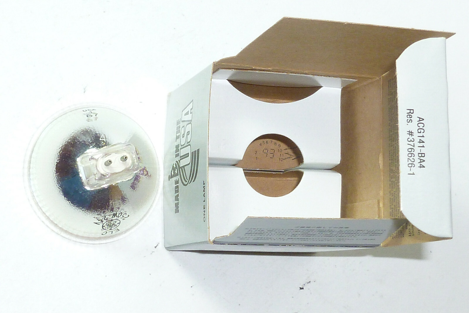 フォトフラッシュ General Electric Quartzline Projection Lamp ELC 250W 24V