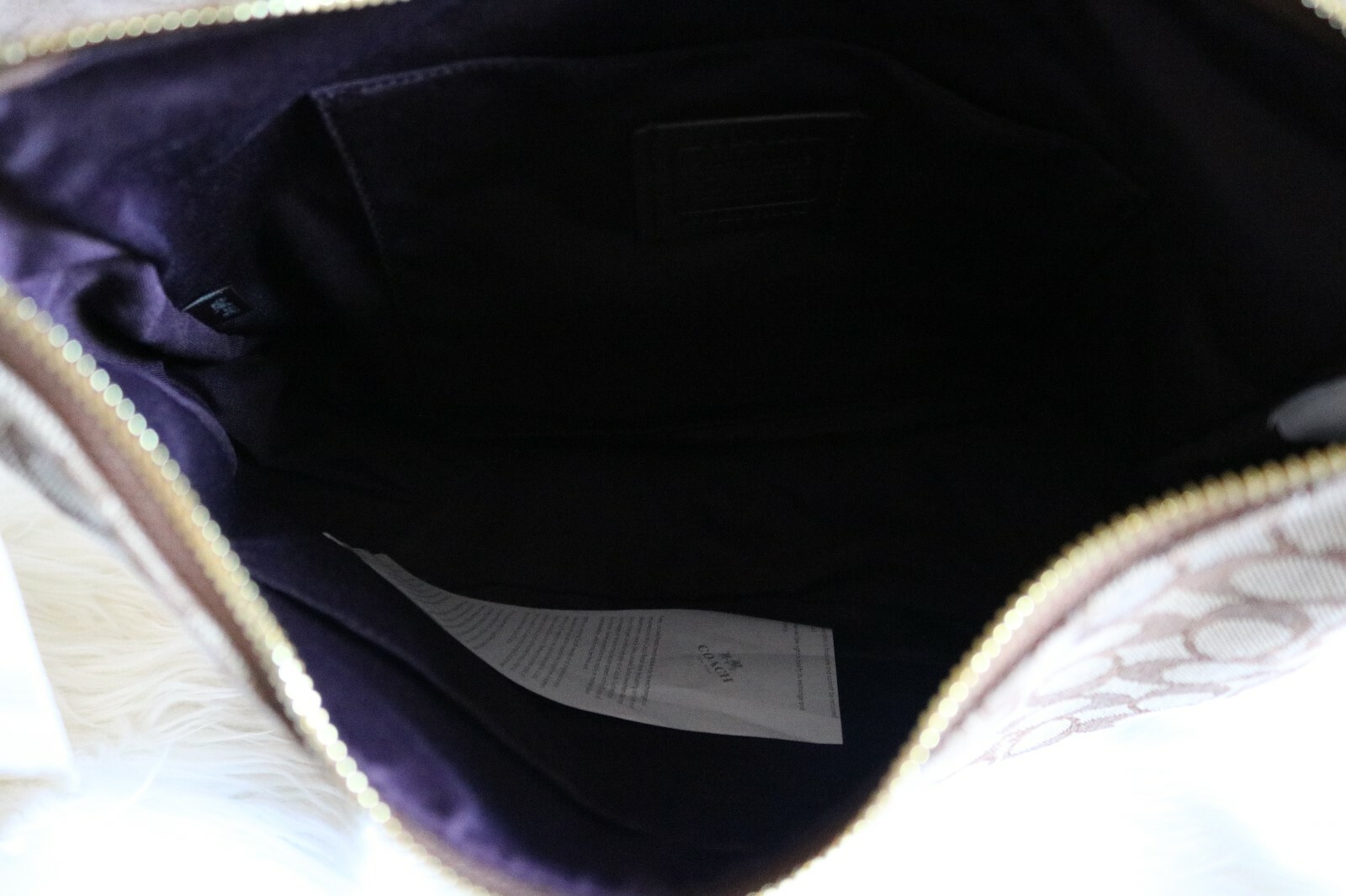 NWT COACH (F39042) ZIP SHOULDER BAG IN SIGNATURE JACQUARD WITH STRIPE