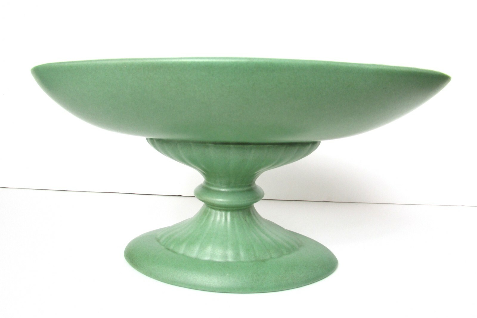 Vintage Red Wing Art Pottery no. m-5005 Green Vase/Planter/Fruit Bowl/Candy Dish