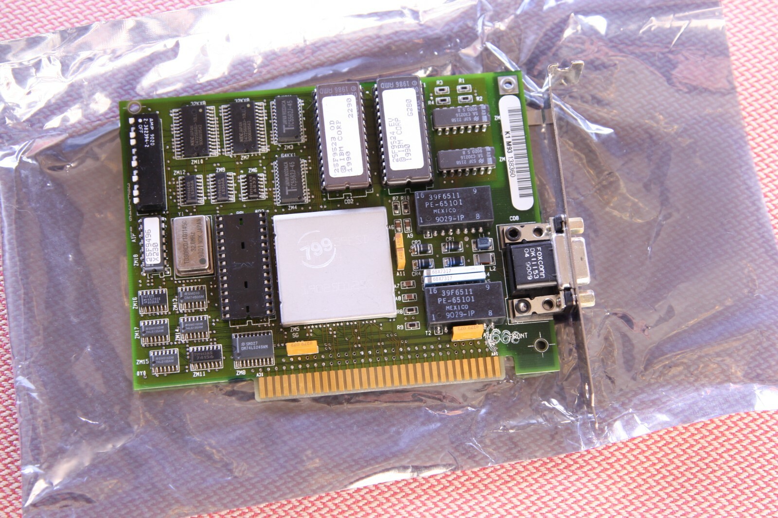 IBM 8-Bit ISA 16/4 Token Ring Networking Short Card 25F9494