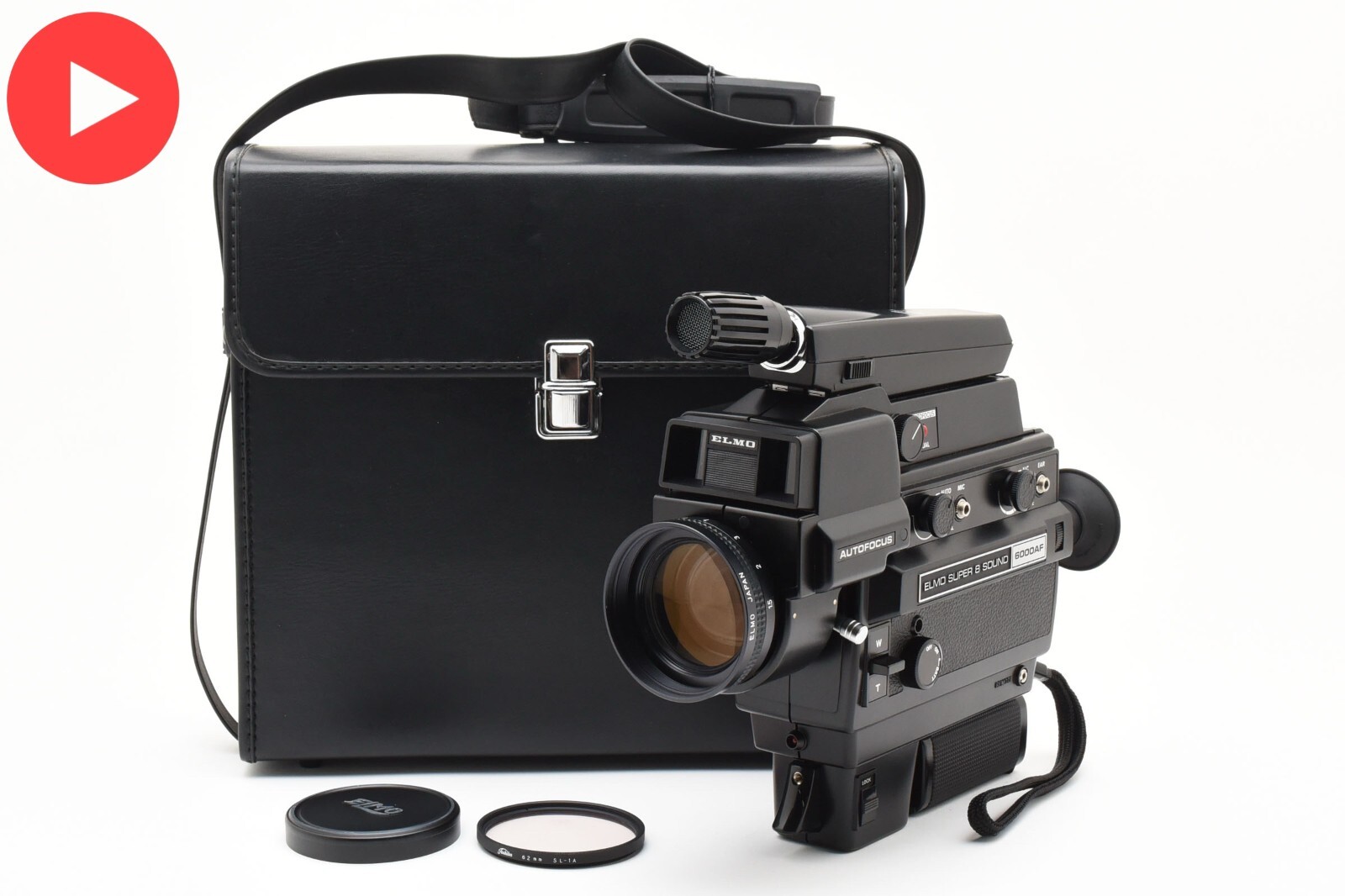 【８ミリカメラ】ELMO SOUND 6000AF Elmo 6000AF Auto Focus Super 8 Camera - CameraCrate.com