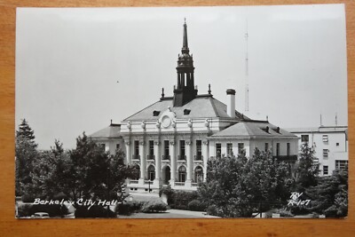 City Hall, Berkeley CA real photo postcard rppc