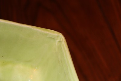 Vintage Ceramic Planter on short pedestal - Basket Weave Pattern Classic