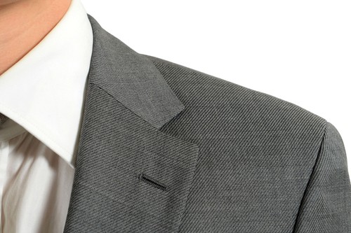 Pre-owned Hugo Boss "paolini1/movio1us" Men's 100% Wool Gray Two Button Suit