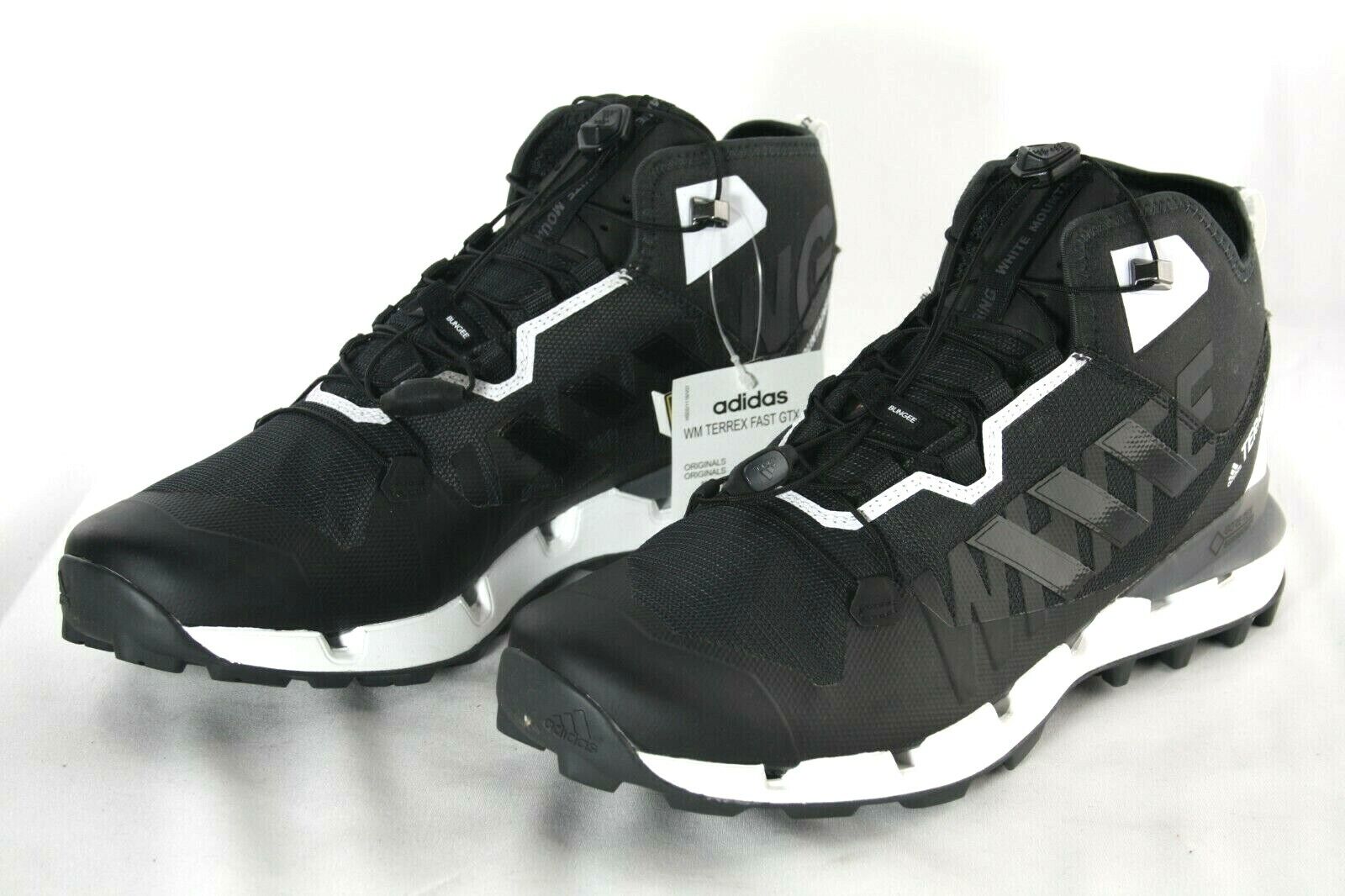 Pre-owned Adidas Originals Men's Adidas Wm Terrex Gore Tex Surround Boot Carbon/black/white Db3007 ModeSens