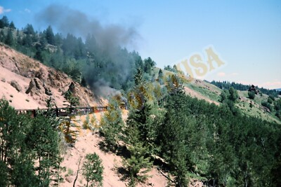 Vtg 1976 Train Slide 487 Cumbers & Toltec Scenic RR Steam Engine X5N086